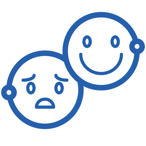 icon happy sad faces