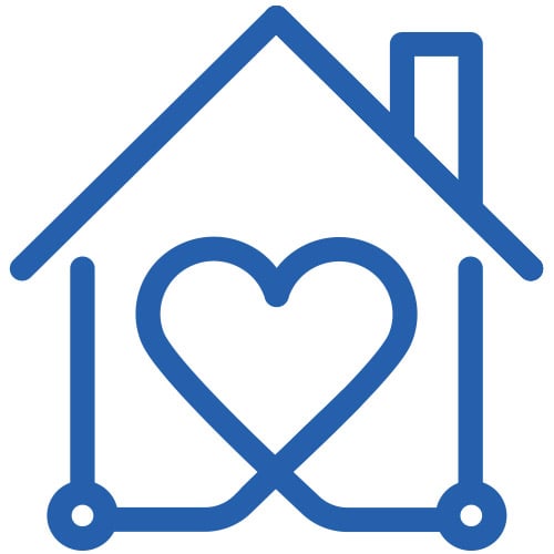 icon heart house