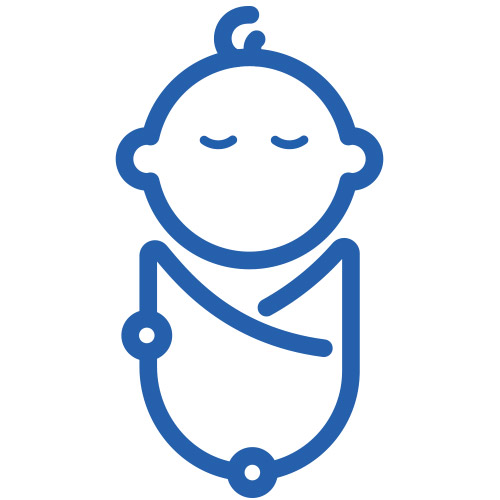 icon swaddled baby